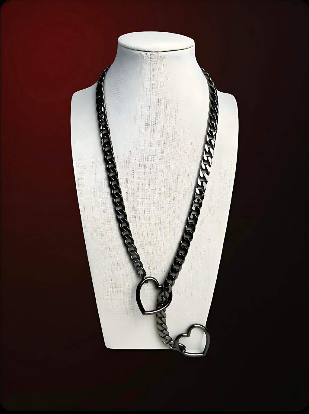 HEART SLIP CHAIN NECKLACE