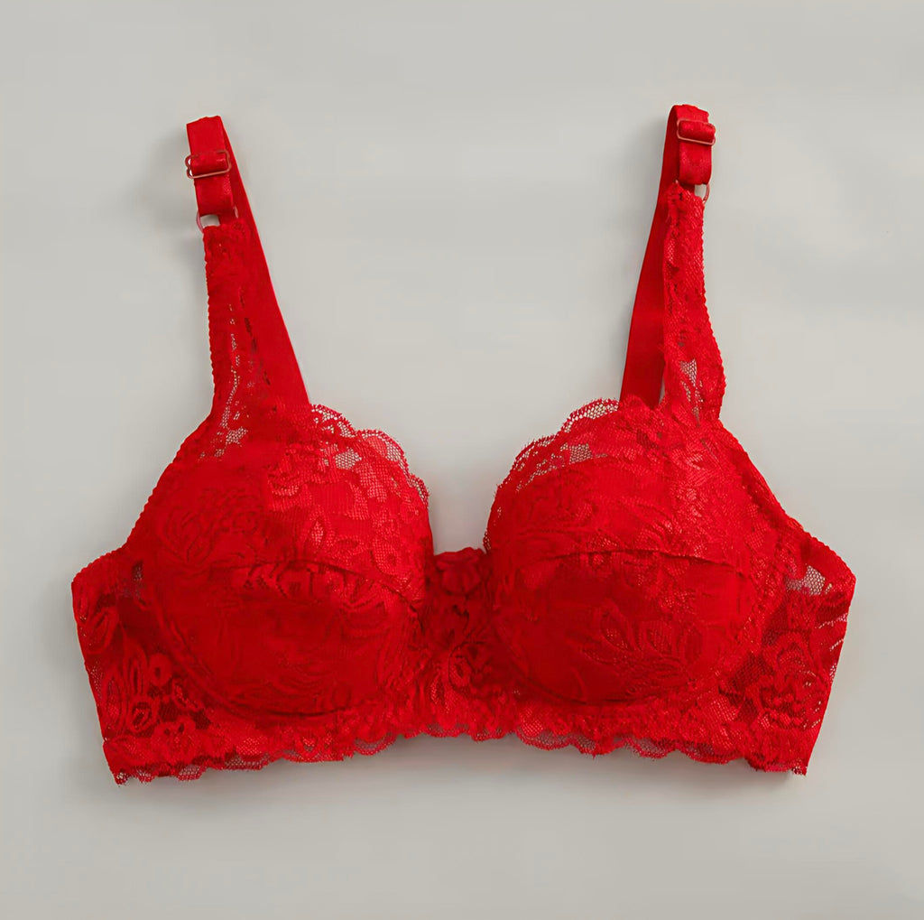 BOW PUSH UP LACE BRA