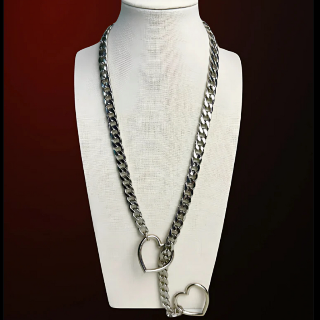 HEART SLIP CHAIN NECKLACE